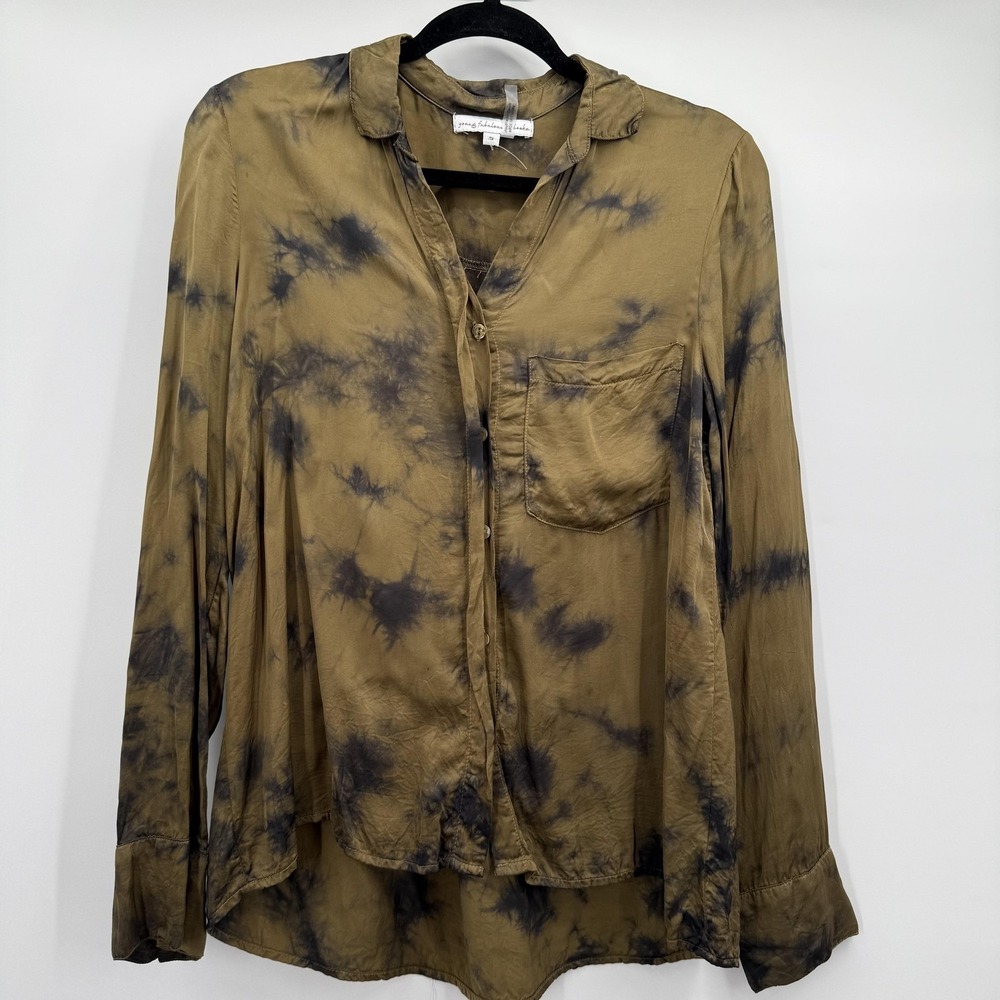 Young Fabulous & Broke‎ Shirt Womens Small Multicolor Tie Dye Long Sleeve Top
